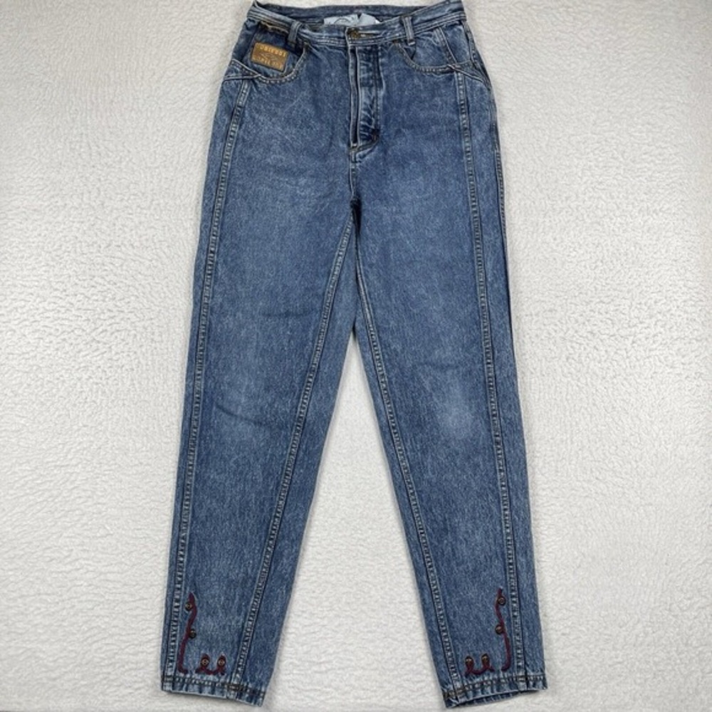 Vintage Bugle Boy Jeans‎ Womens 13 Blue Denim Special Edition Tapered High Rise